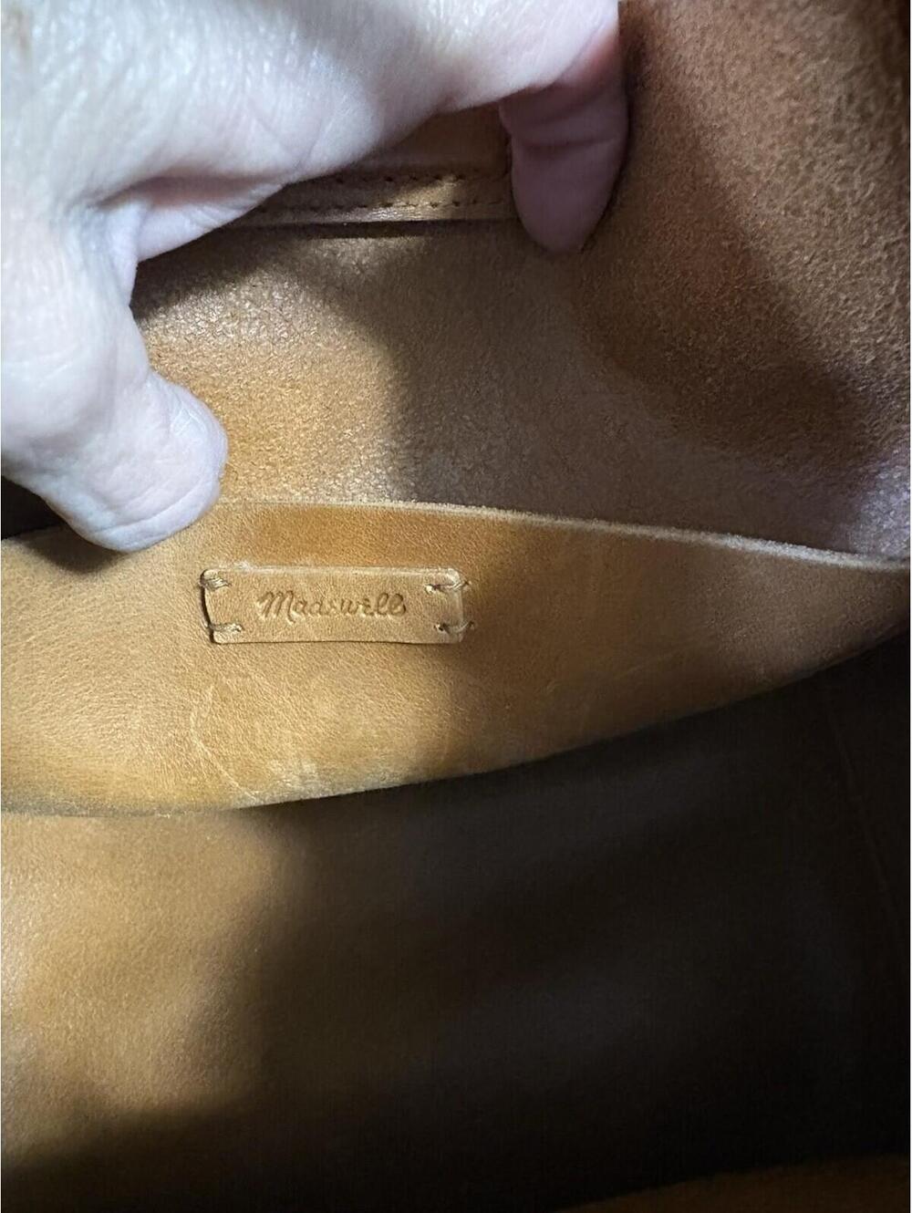 Madewell X5803 Burnished Caramel Leather the Sydney Crossbody Bag - Picture 8 of 16
